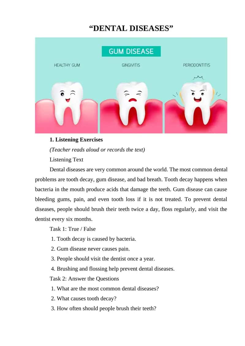 DENTAL DISEASES 1