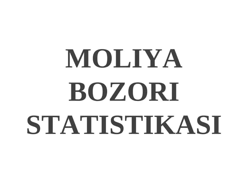 MOLIYABOZORISTATISTIKASI 1