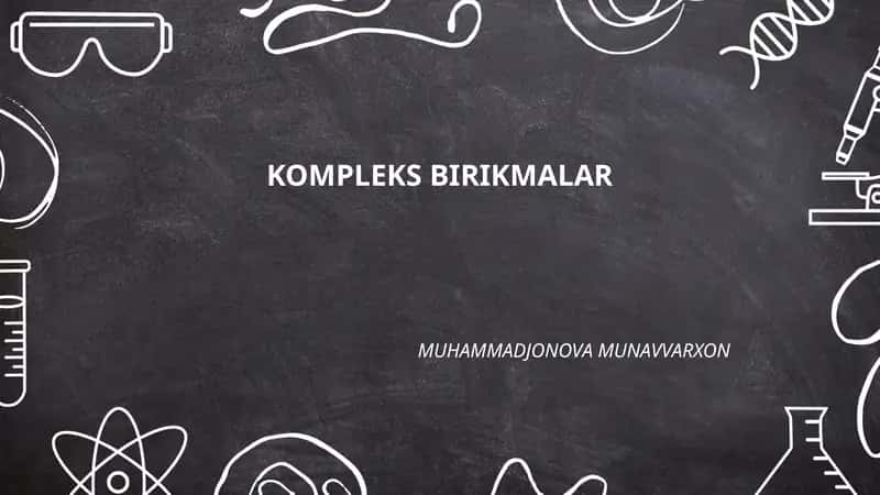Kompleks birikmalar 1