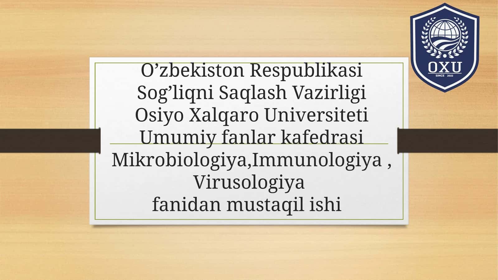 Mavzu: Shartli patogen anaerob kokklar (peptokkoklar,peptostreptokokklar, veylonellalar) ularni xirurgik va ginekologik kasalliklarga ahamiyati. haqida to'liq ma'lumot 1