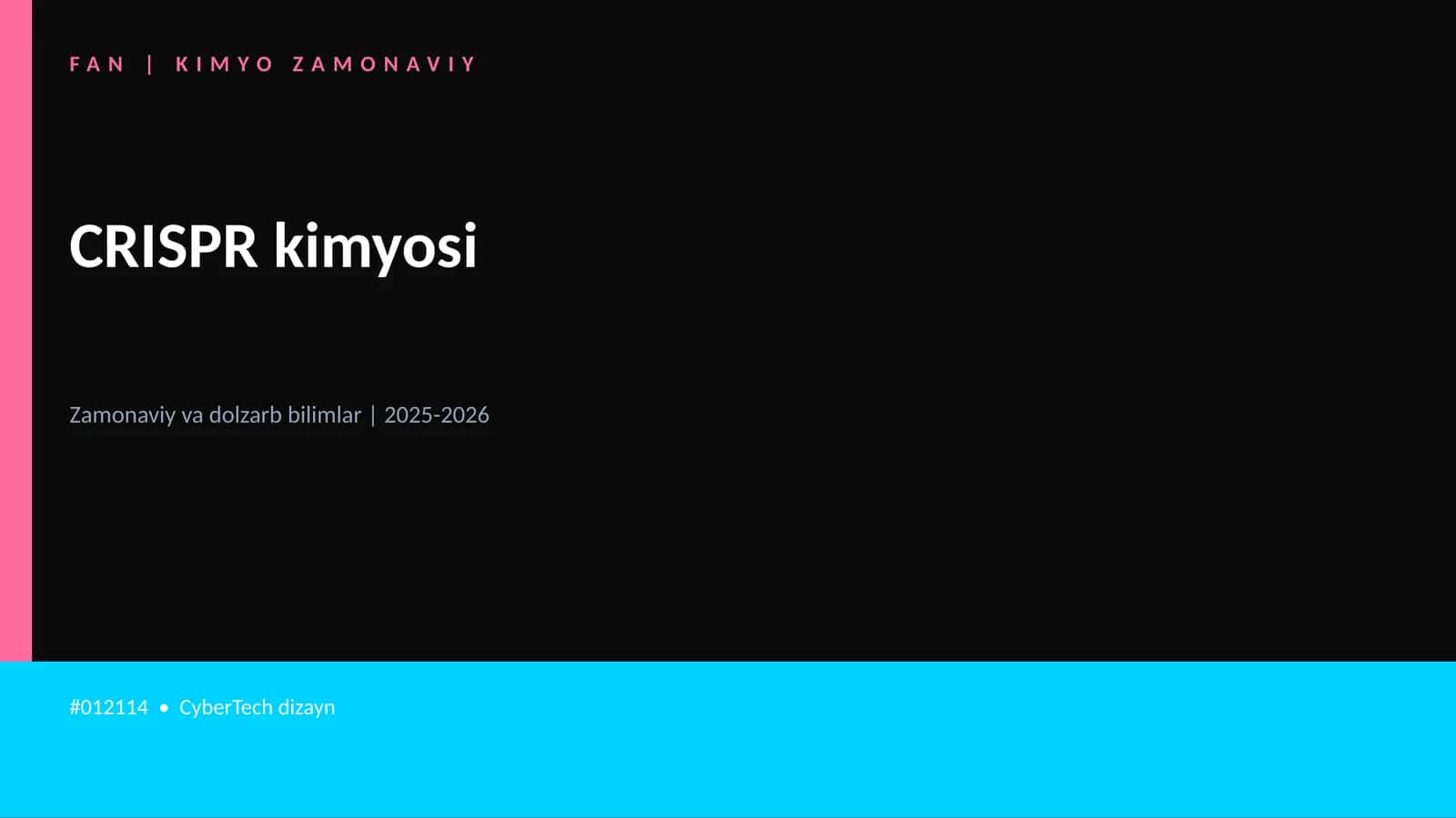 FAN | KIMYO ZAMONAVIY 1