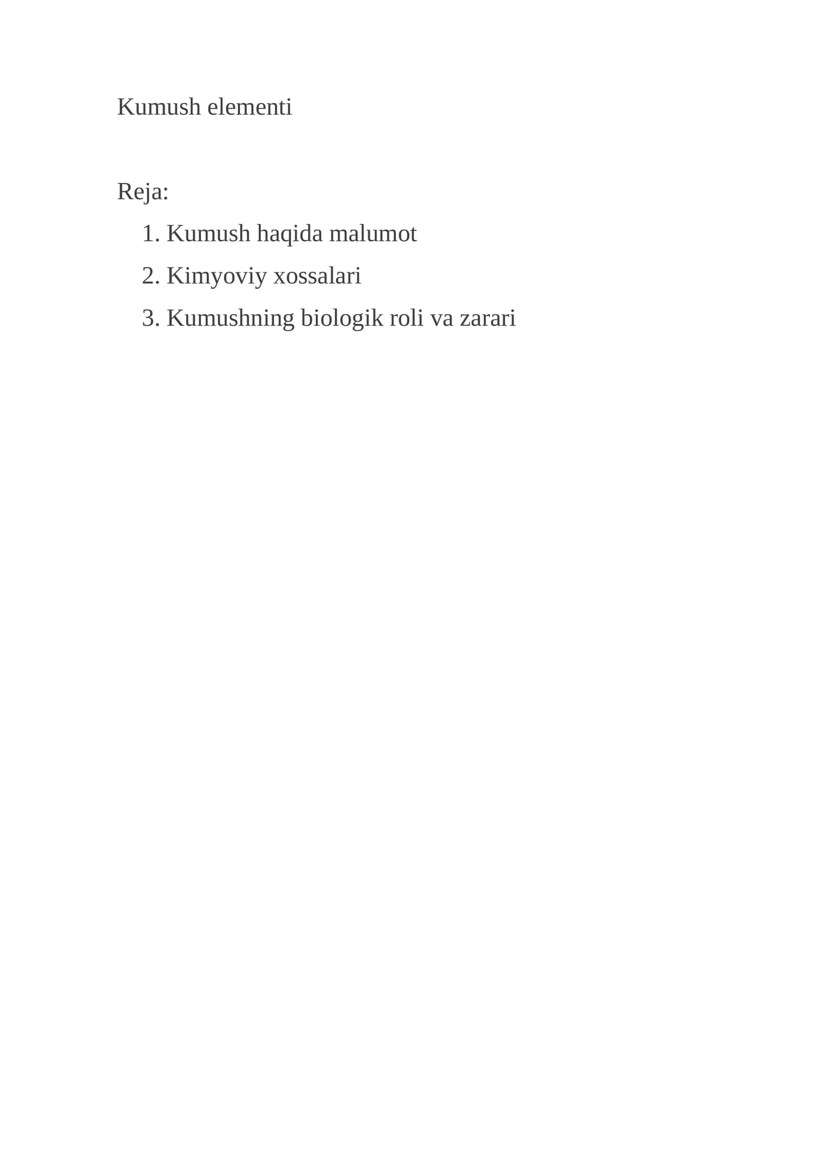 Kumush elementi 1