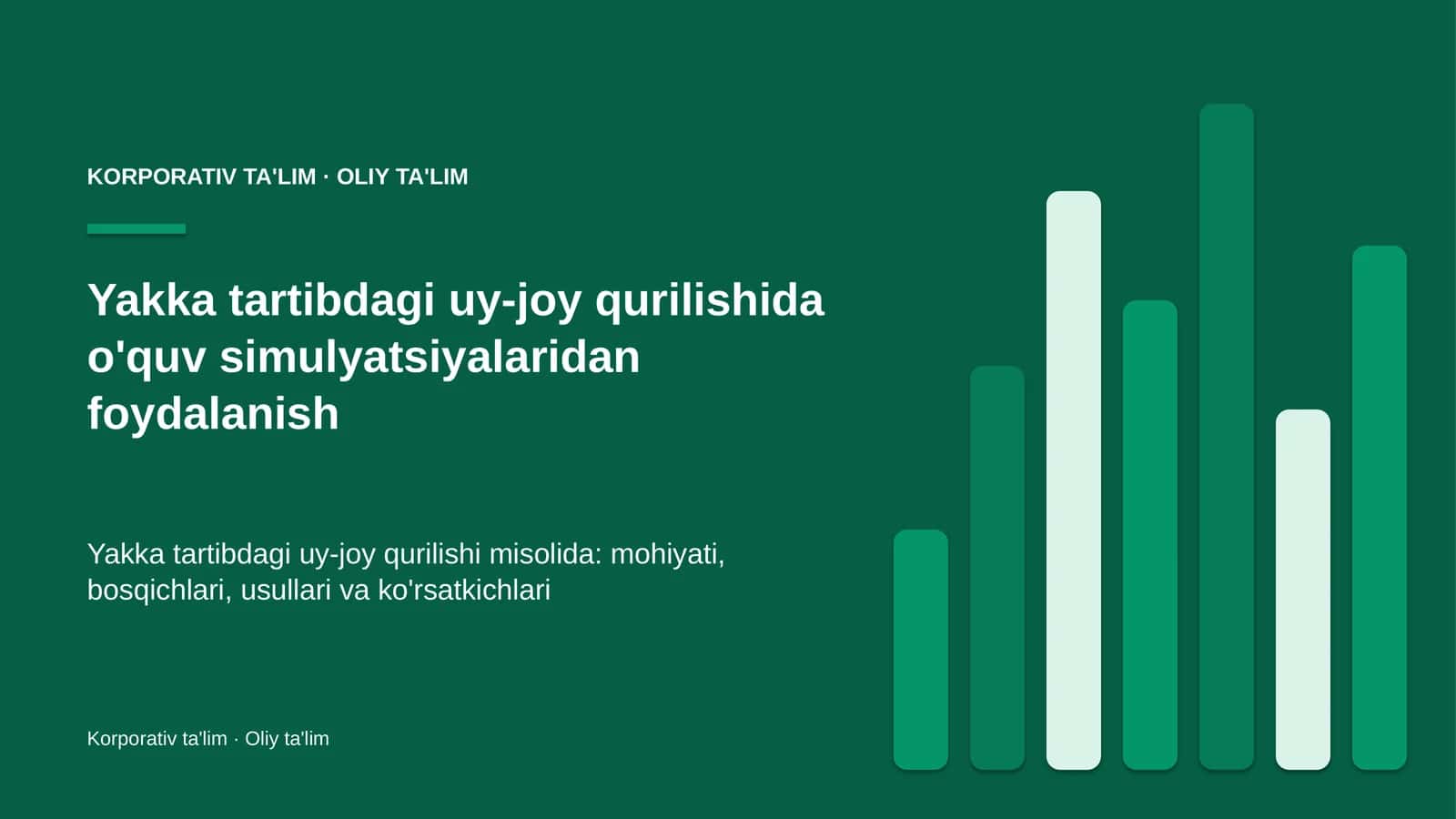 yakka tartibdagi uy joy qurilishida o'quv simulyatsiyalaridan foydalanish 4890 1