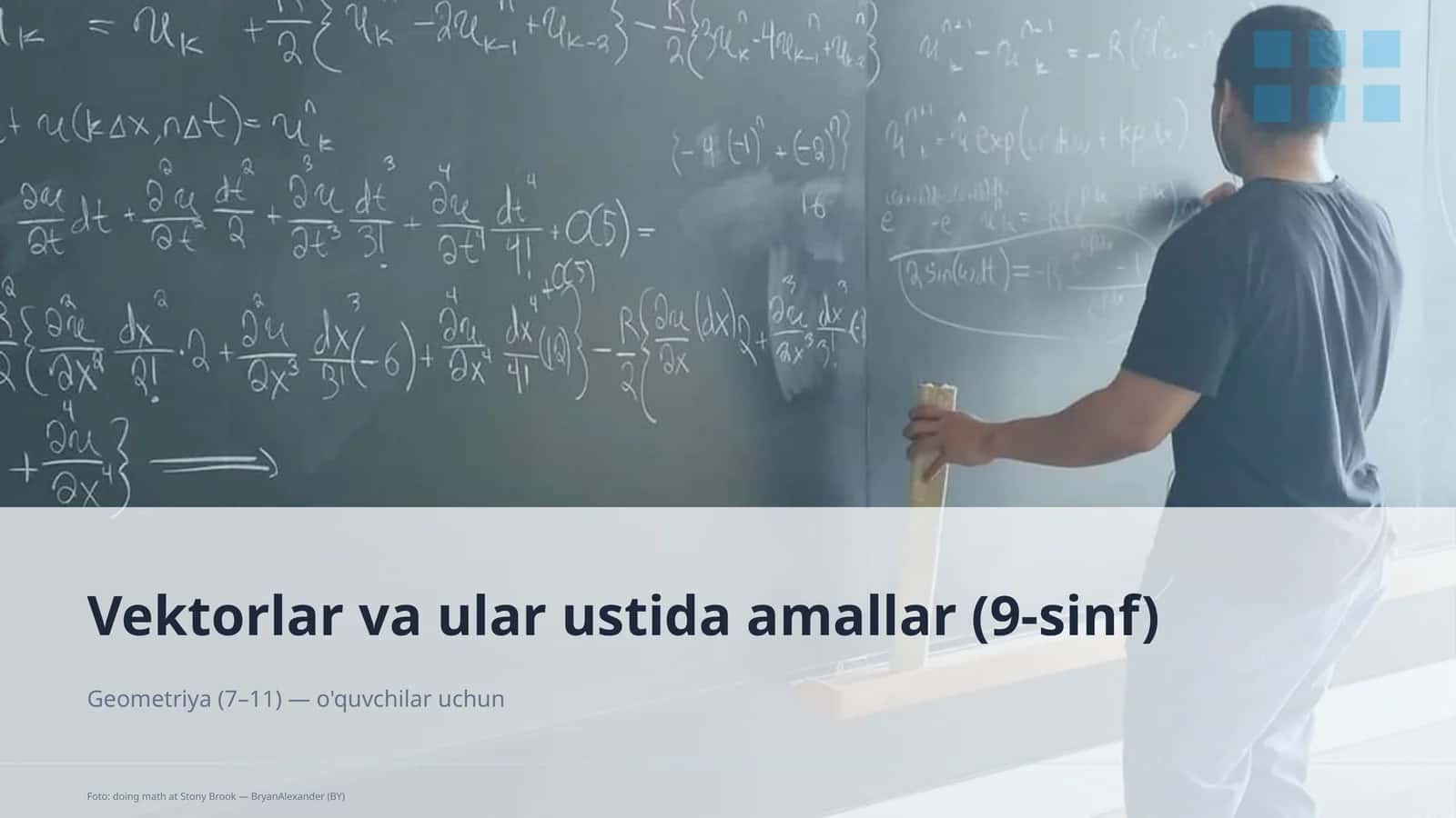 Vektorlar va ular ustida amallar (9-sinf) 1