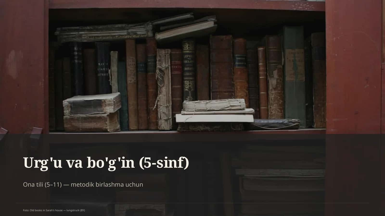 Urg'u va bo'g'in (5-sinf) 1