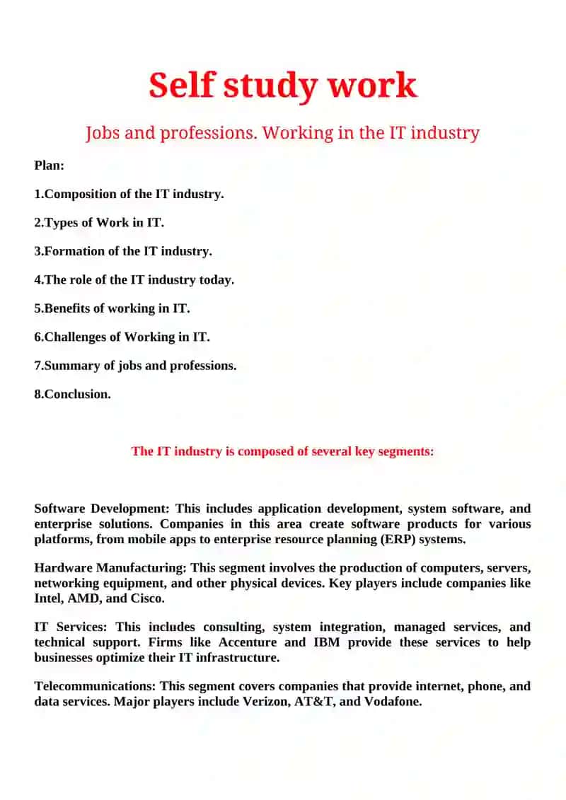 Jobs and professions