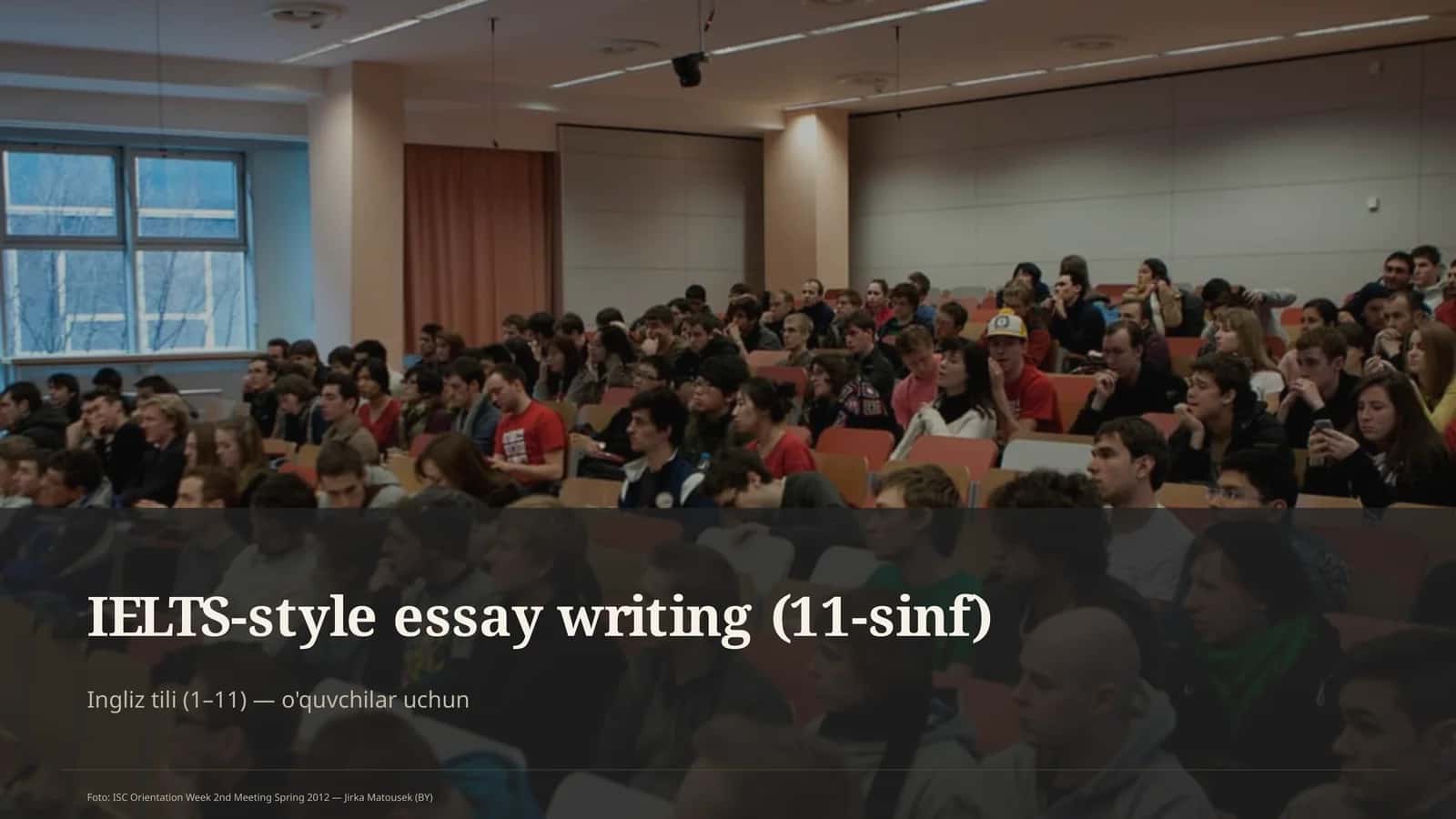 IELTS-style essay writing (11-sinf) 1