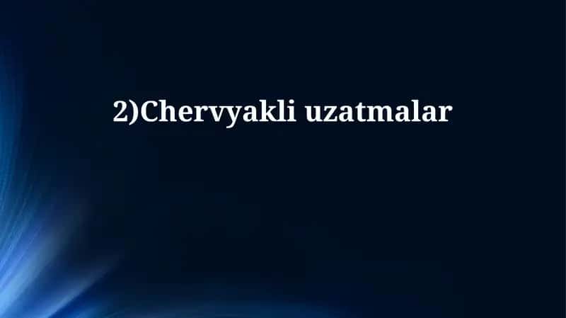 Chervyakli uzatmalar 1