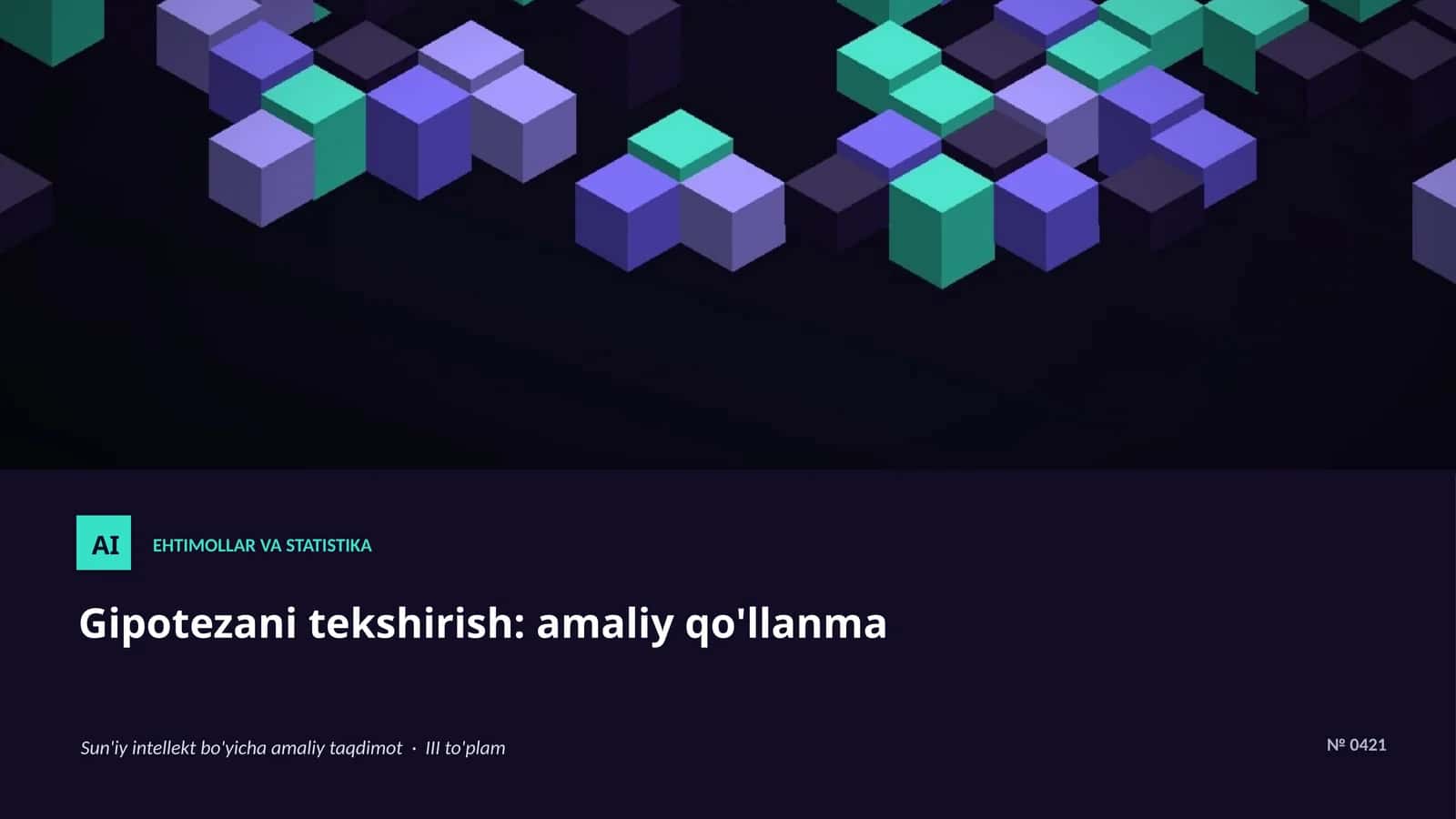Ehtimollar va statistika 1