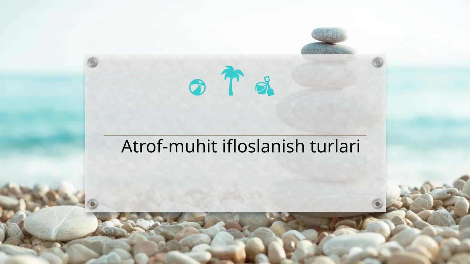 Atrof muhit ifloslanish turlari 1