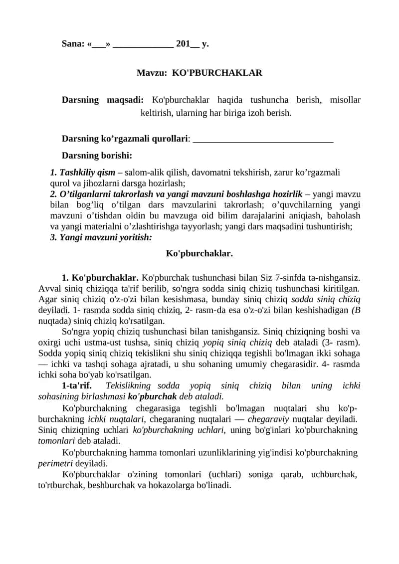 8-sinf algebra 1-chorak dars ishlanmalar 1