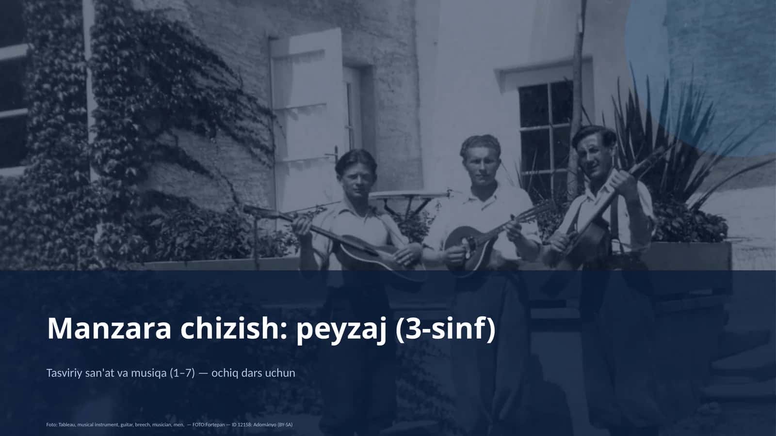 Manzara chizish: peyzaj (3-sinf) 1