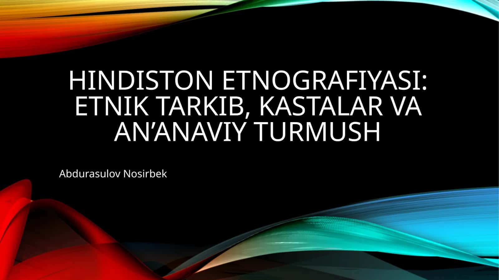 Hindiston etnografiyasi 1