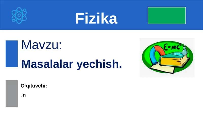 Masalalar yechish 1