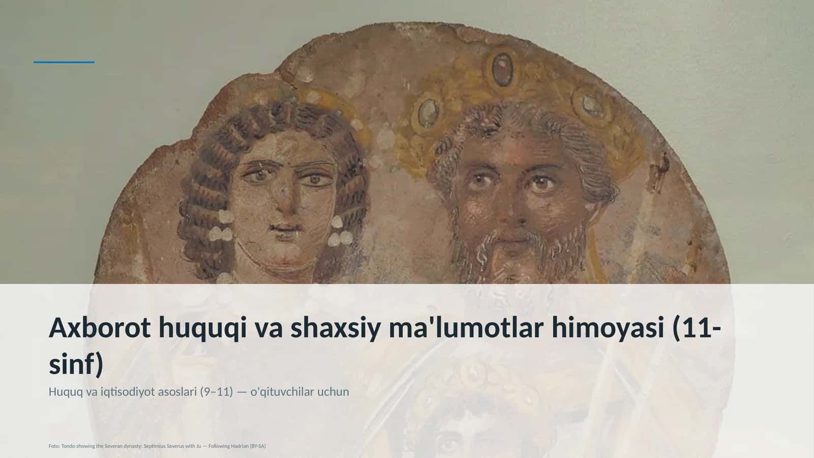 Axborot huquqi va shaxsiy ma'lumotlar himoyasi (11-sinf) 1