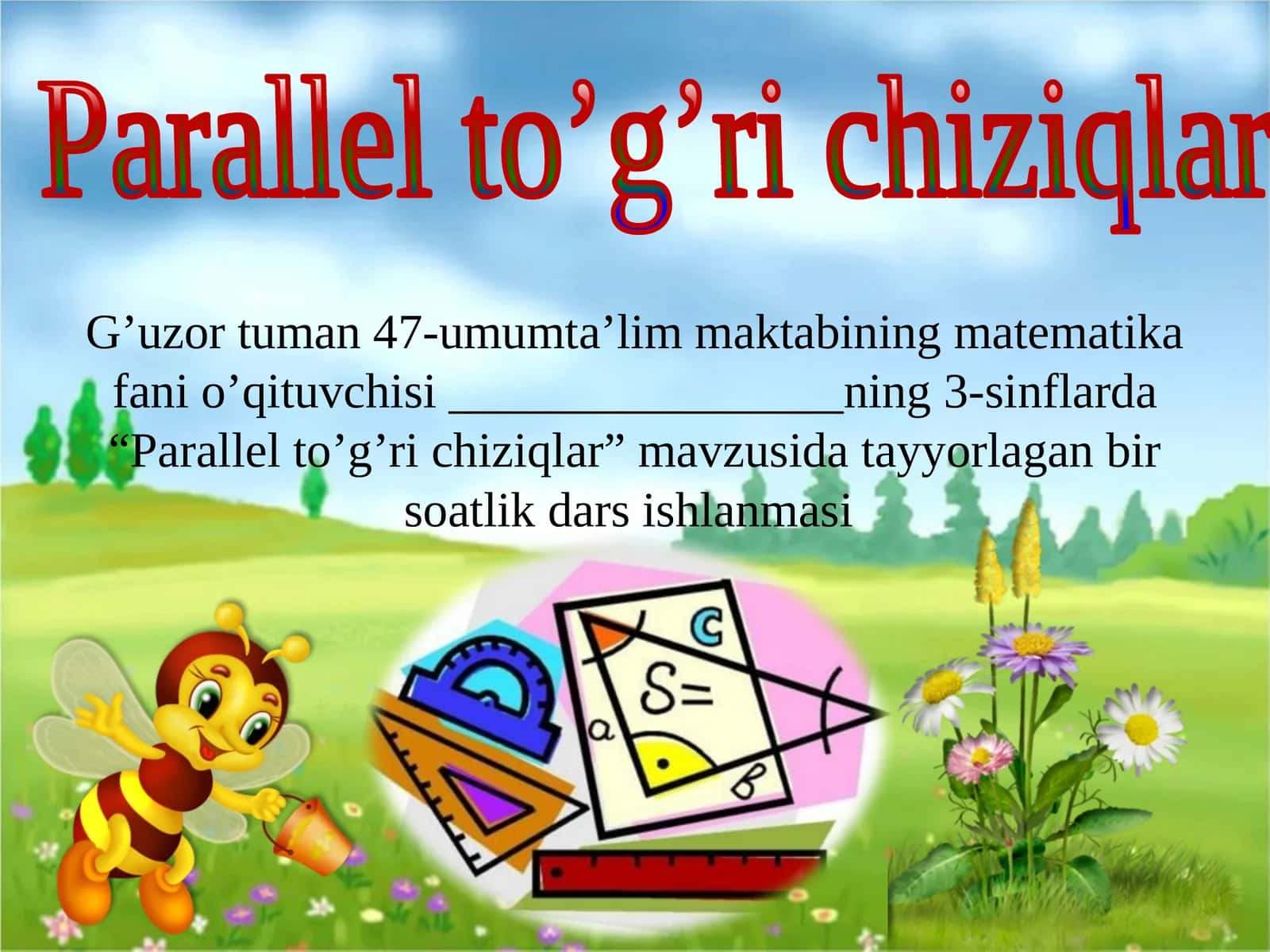 Parallel  to’g’ri  chiziqlar 1