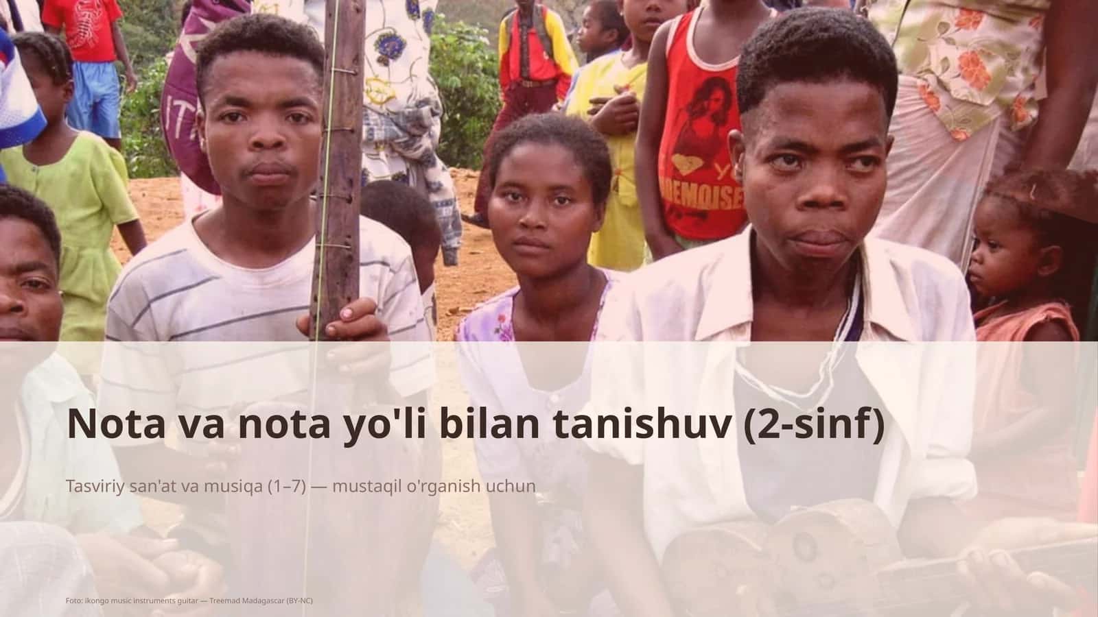 Nota va nota yo'li bilan tanishuv (2-sinf) 1