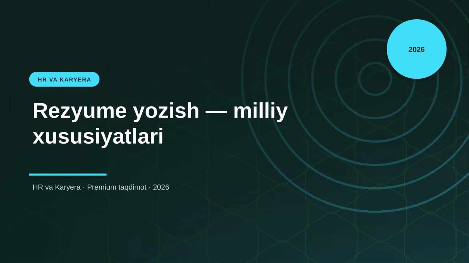 Rezyume yozish — milliy xususiyatlari 1