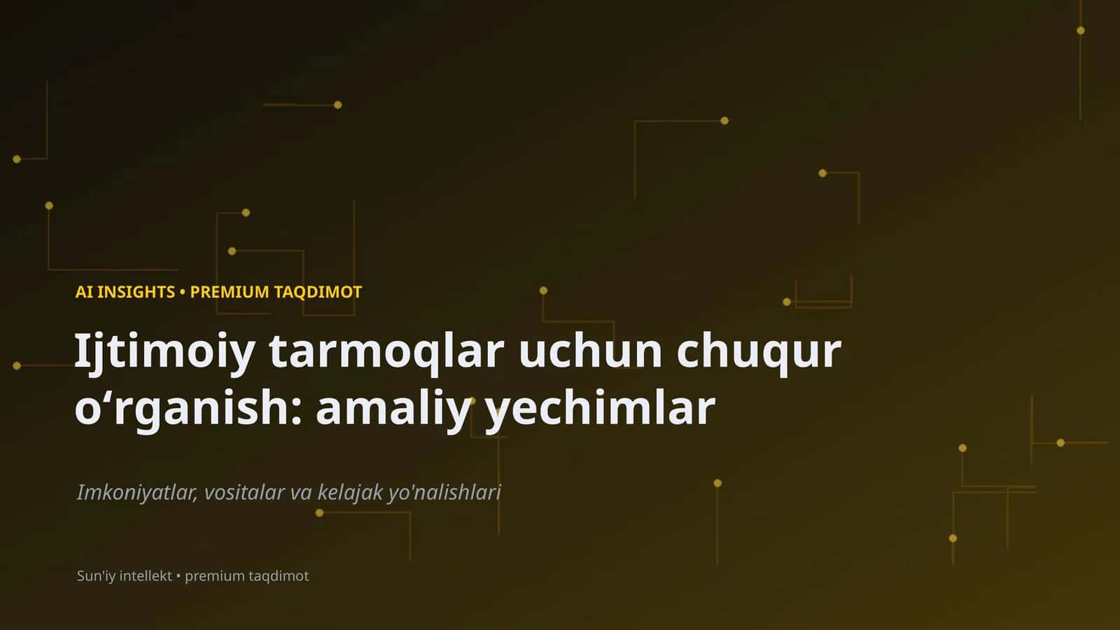 AI INSIGHTS • PREMIUM TAQDIMOT 1