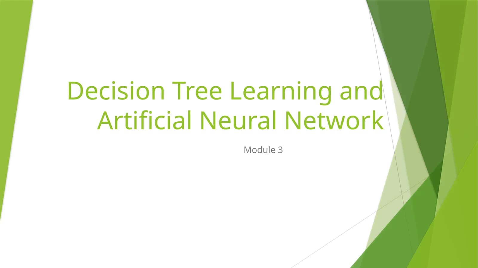 Decision Tree Learning 1