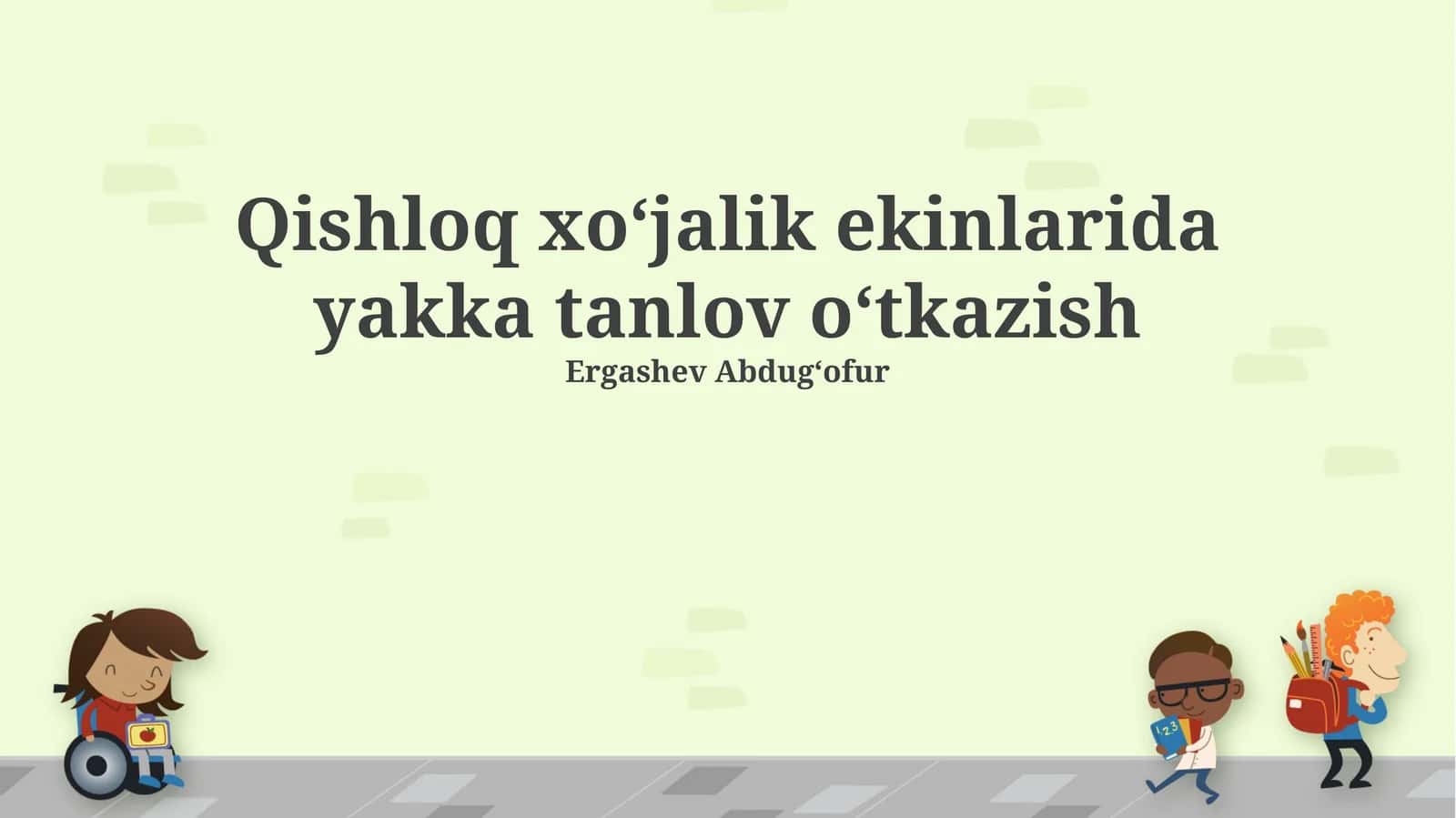Yangi Navlarni Yetishtirish 1