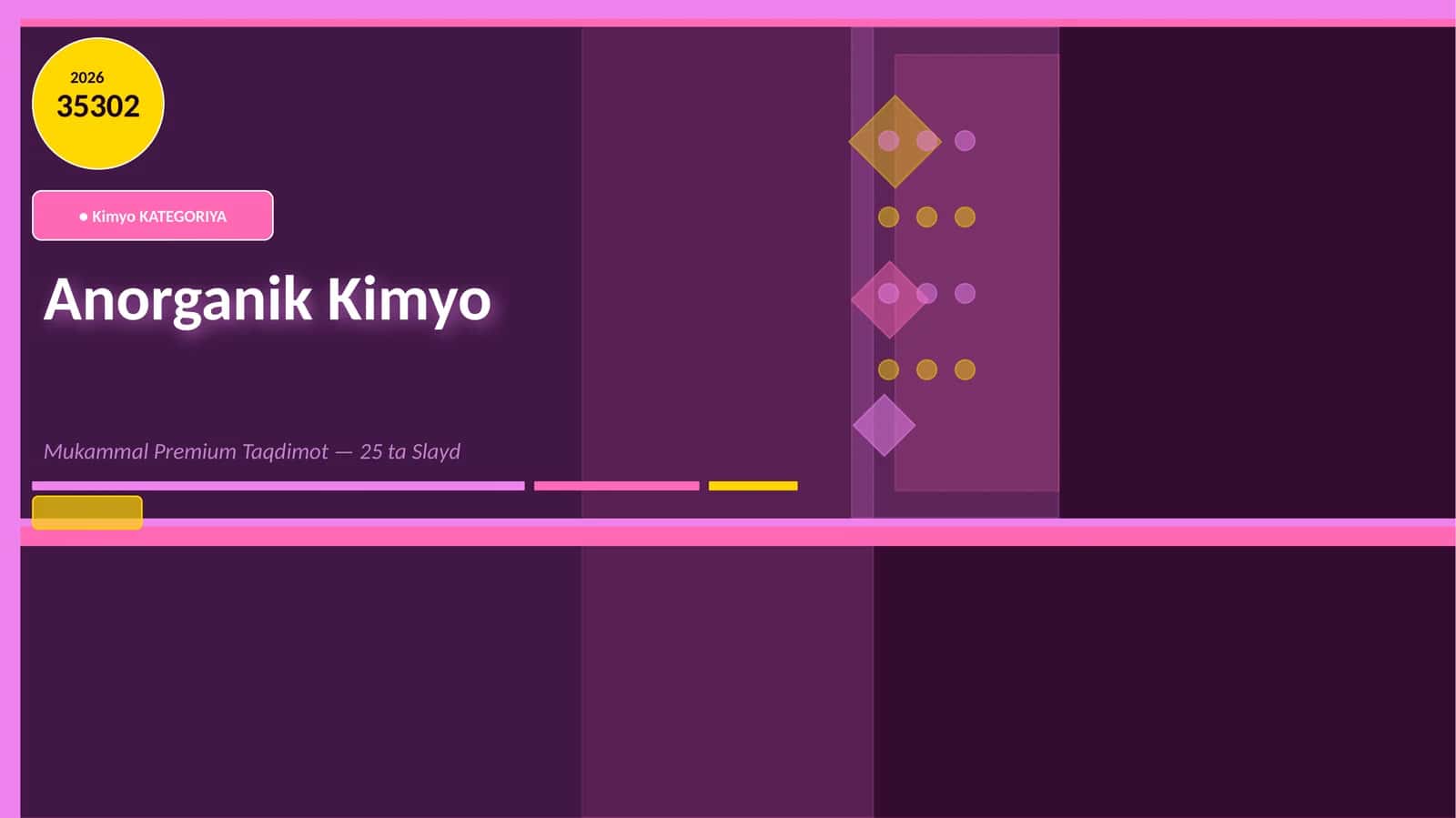 Anorganik Kimyo Mukammal Premium Taqdimot 1