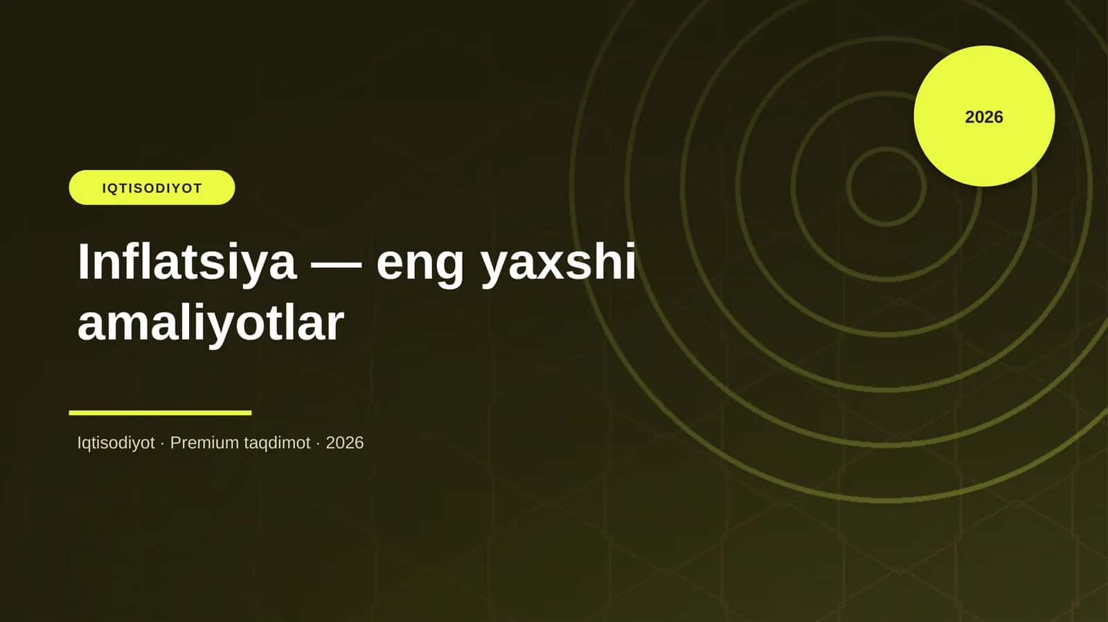 Inflatsiya — eng yaxshi amaliyotlar 1