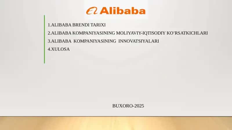 ALIBABA BRENDI TARIXI 1