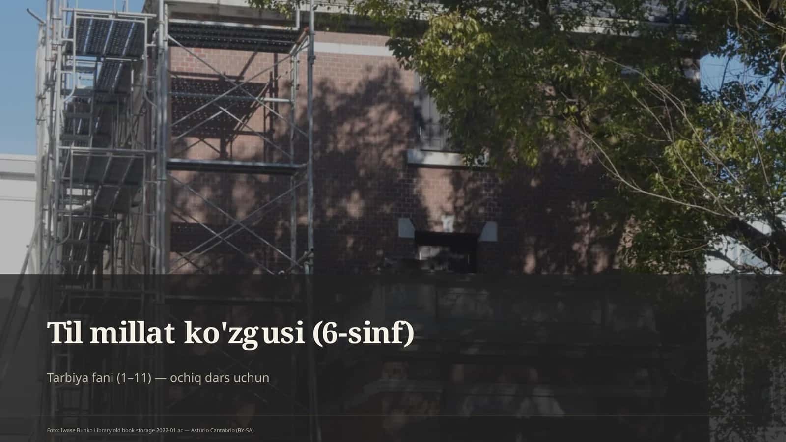 Til millat ko'zgusi (6-sinf) 1