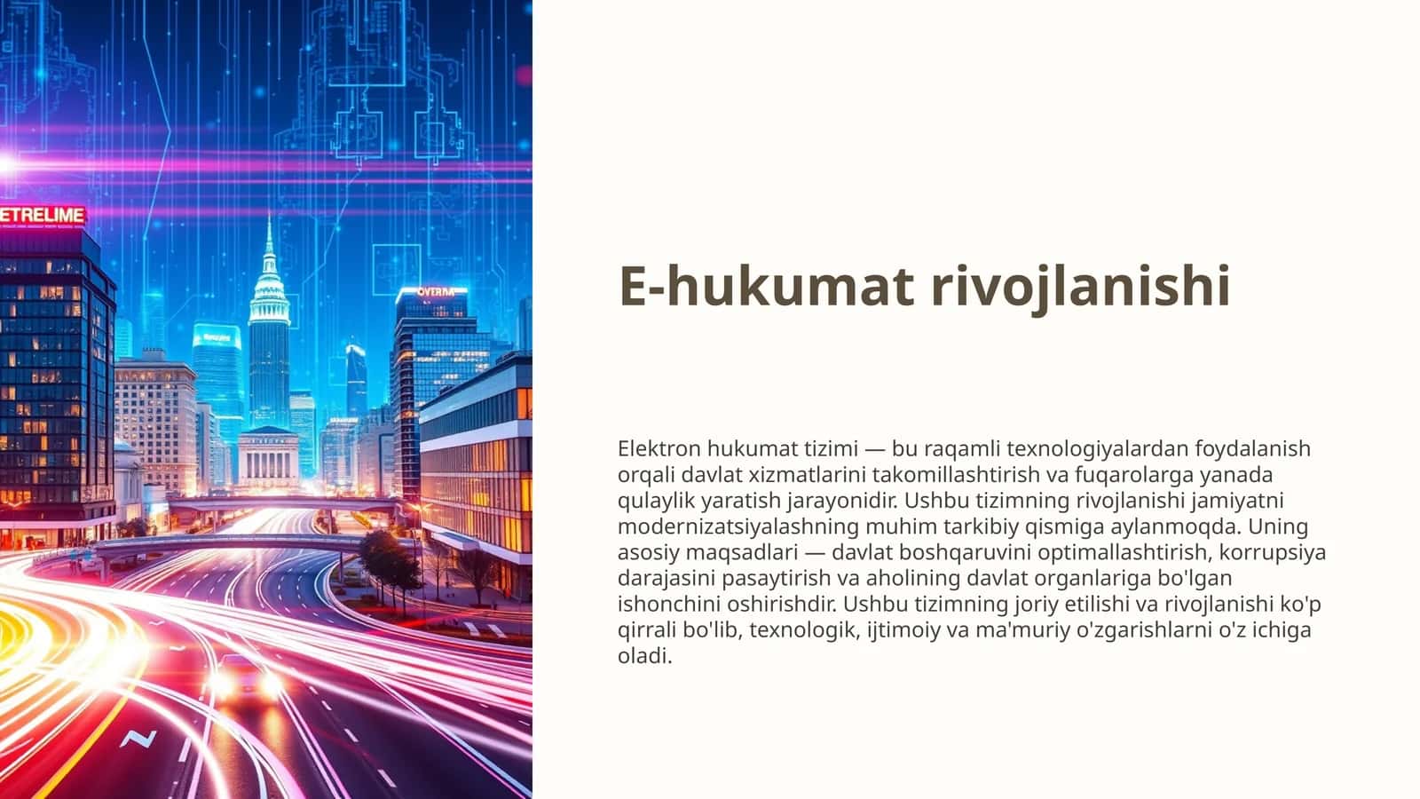 E-hukumat rivojlanishi 1