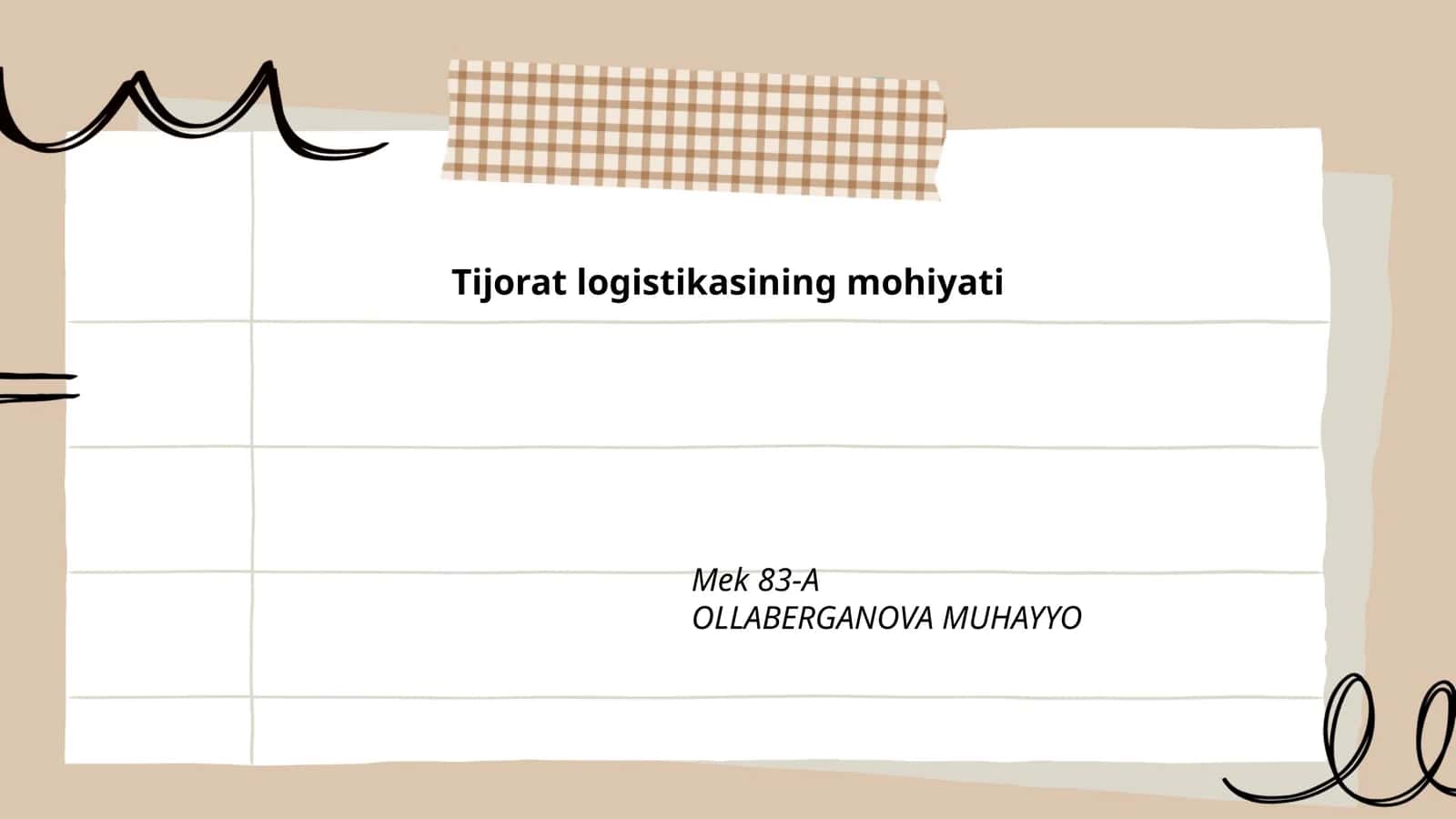Tijorat logistikasining mohiyati 1