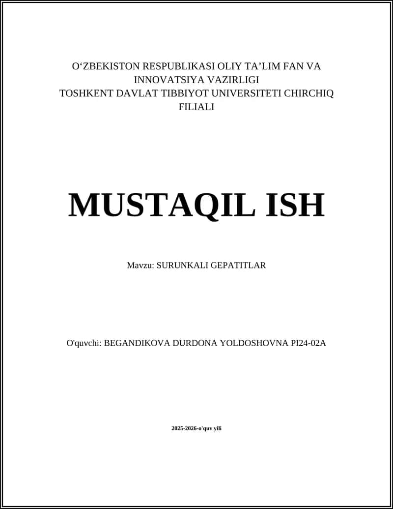 SURUNKALI GEPATITLAR 1