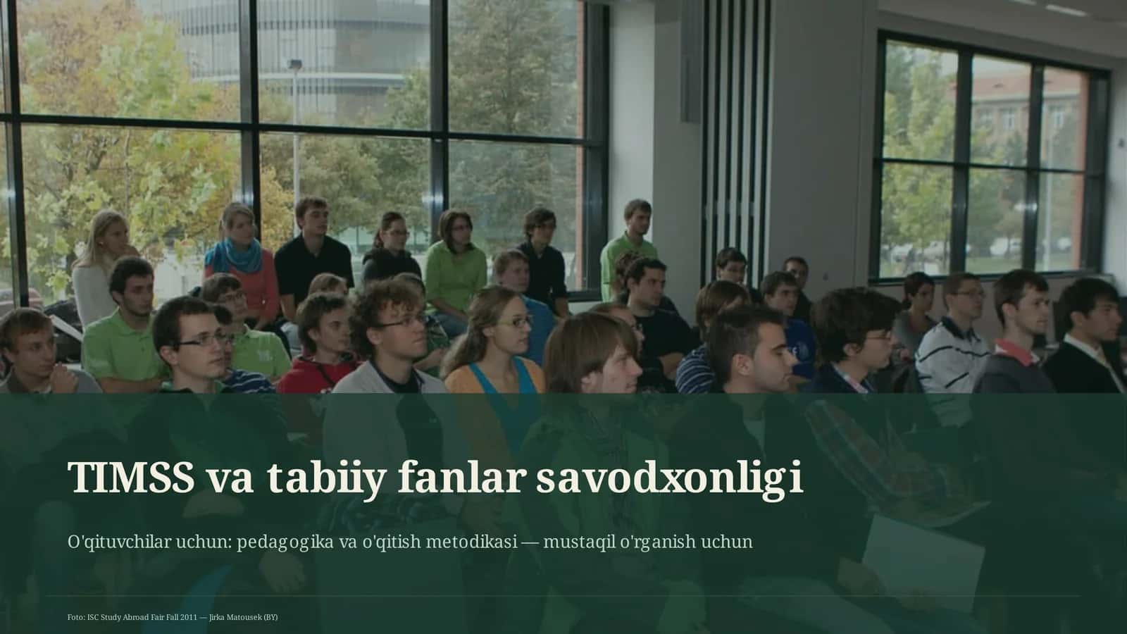 TIMSS va tabiiy fanlar savodxonligi 1