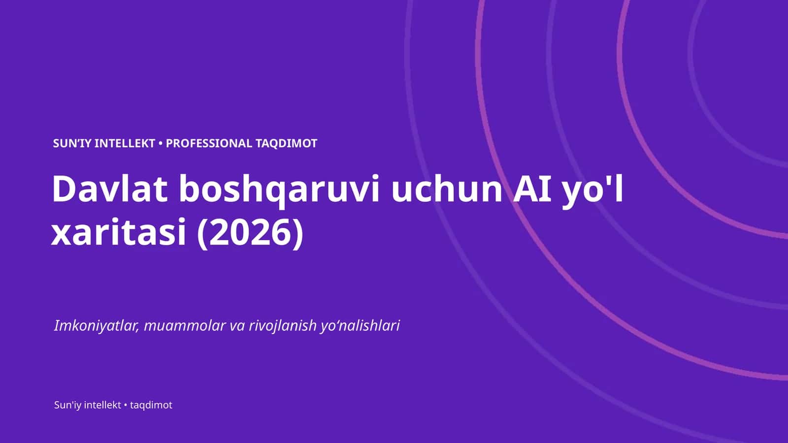 SUNʼIY INTELLEKT • PROFESSIONAL TAQDIMOT 1