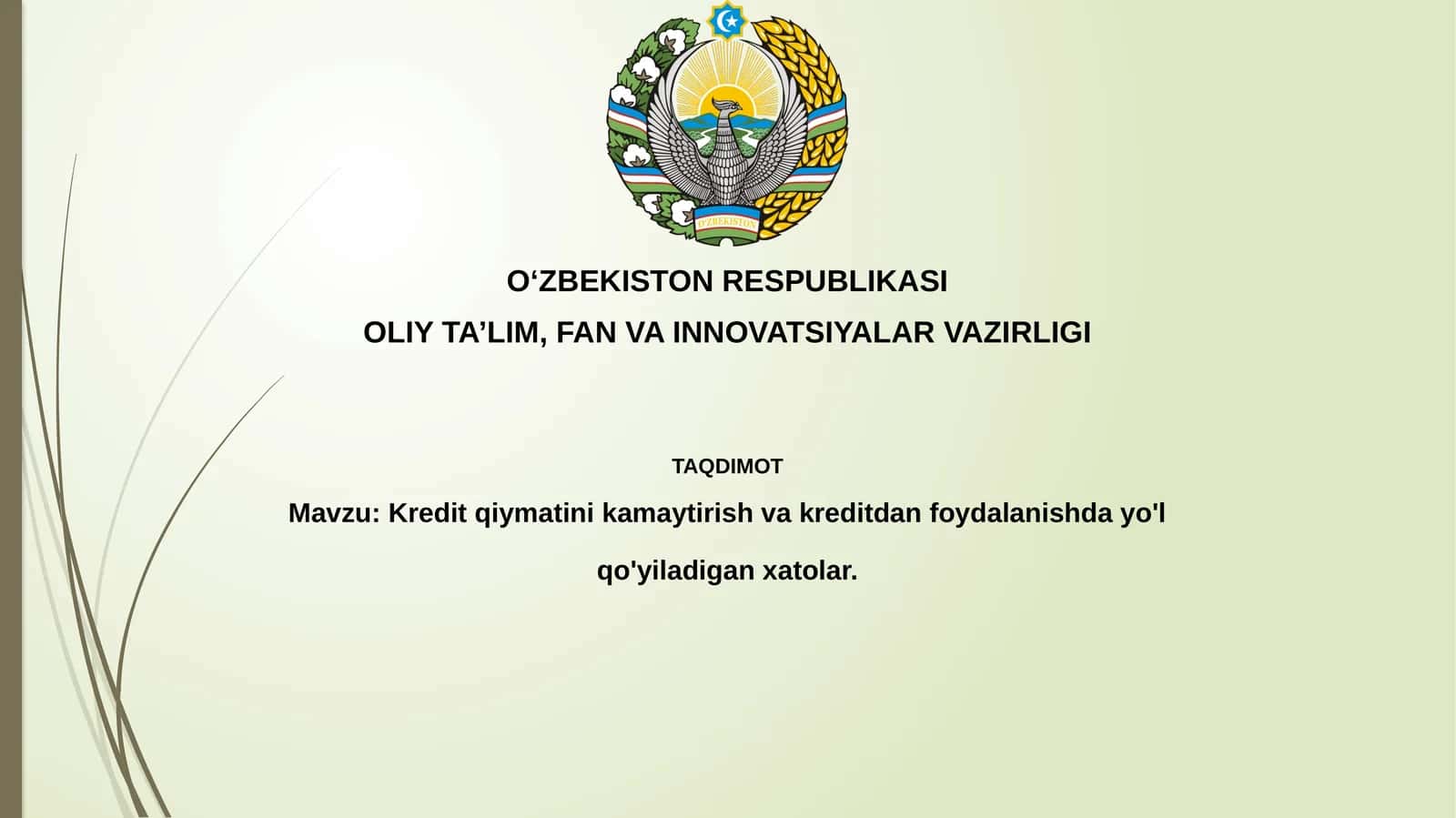 Kredit qiymatini kamaytirish va kreditdan foydalanishda yo'l qo'yiladigan xatolar 1