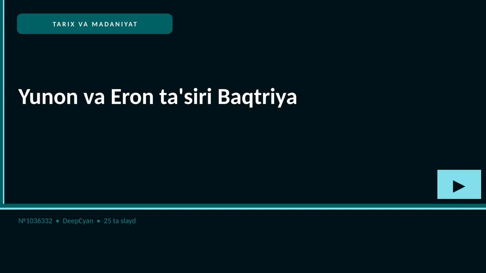 Yunon va Eron ta'siri Baqtriya 1