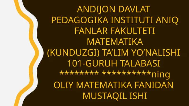 Hosilaning tadbiqlari 1
