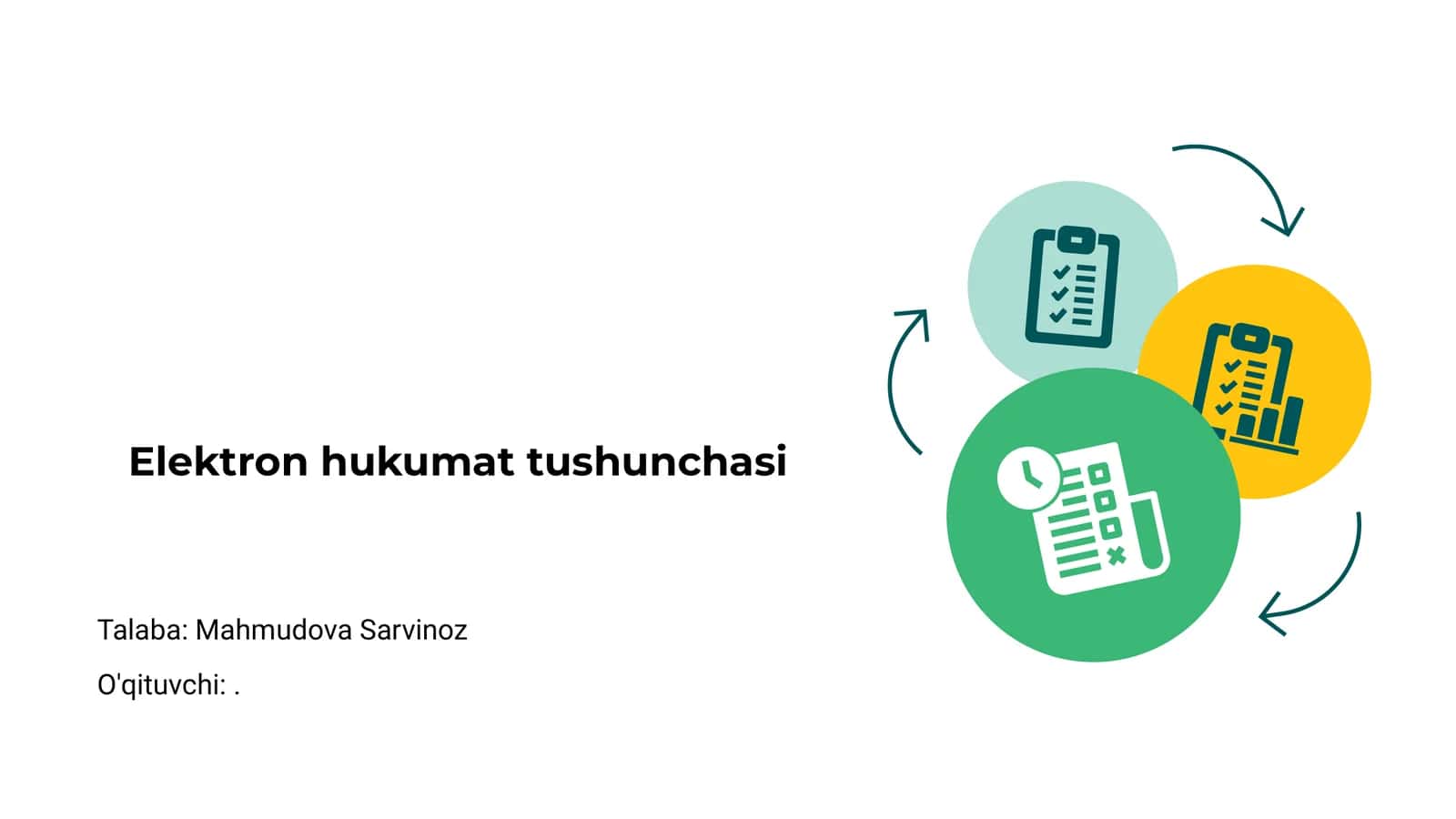 Elektron hukumat tushunchasi 1