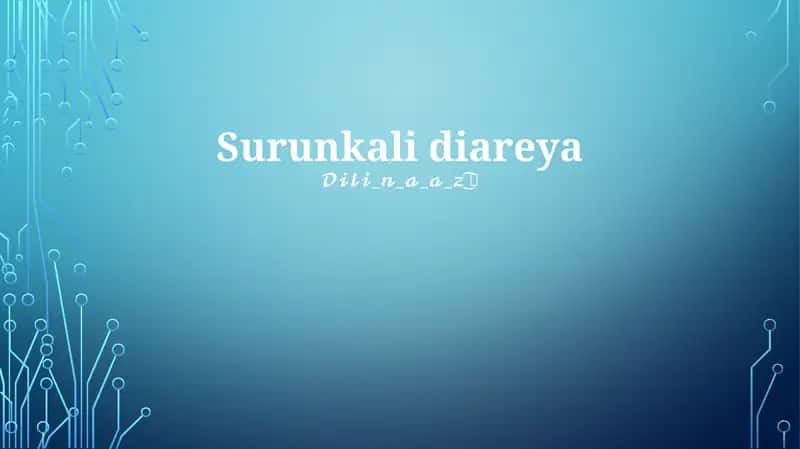 Surunkali diareya 1