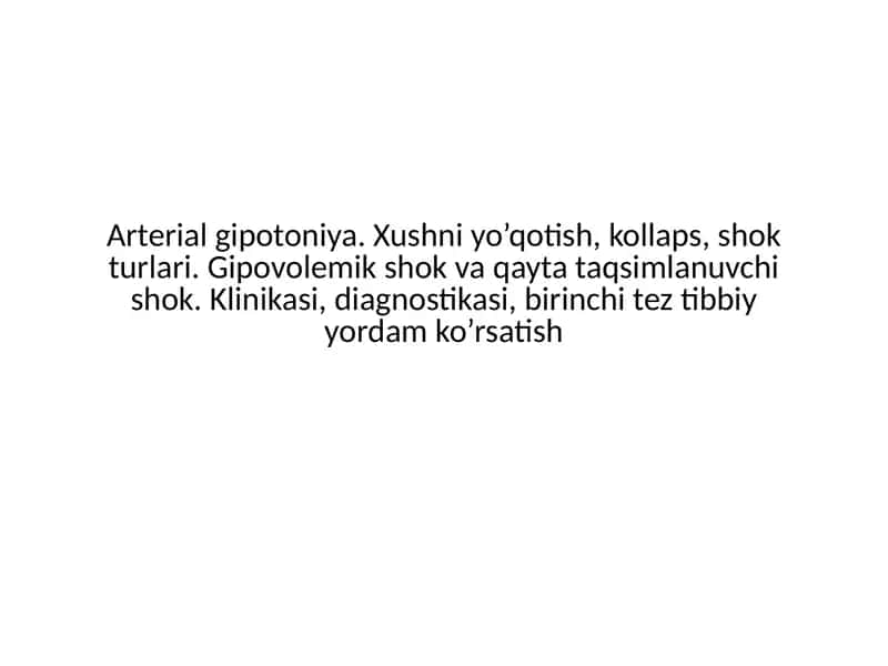 Arterial gipotoniya 1