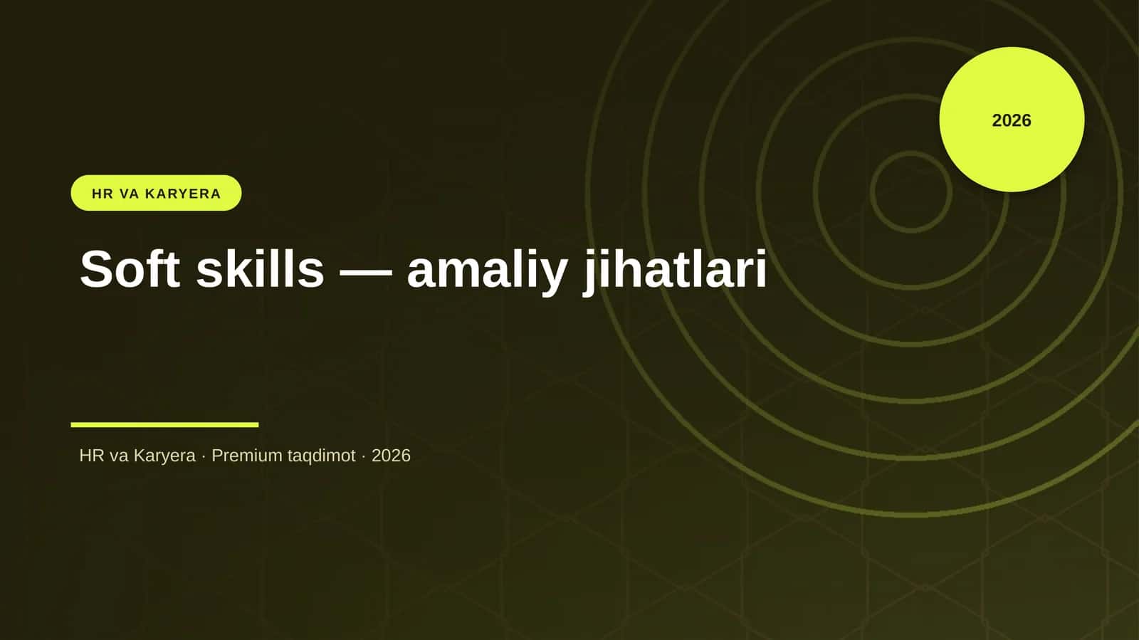 Soft skills — amaliy jihatlari 1