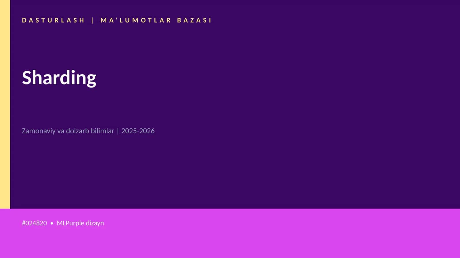 Sharding 1