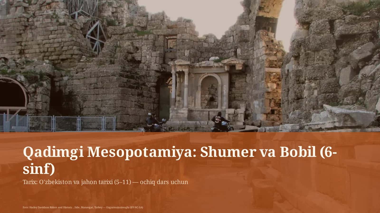 Qadimgi Mesopotamiya: Shumer va Bobil (6-sinf) 1