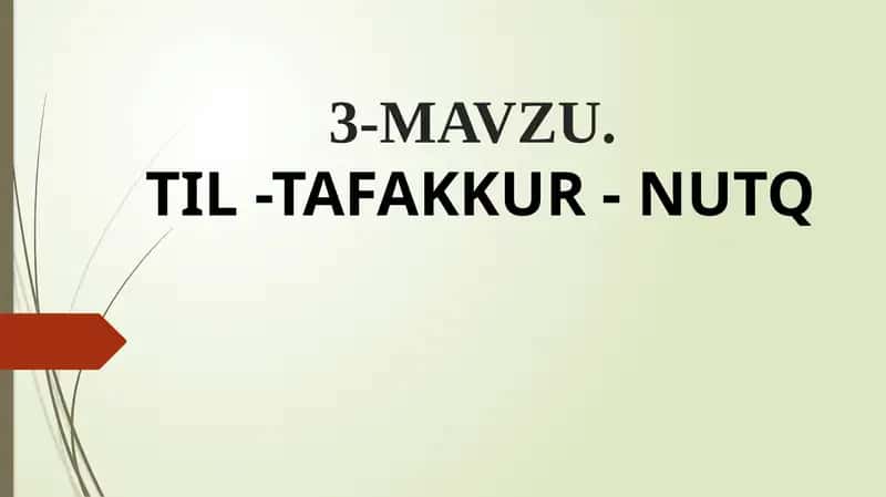 Til-Tafakkur-Nutq 1
