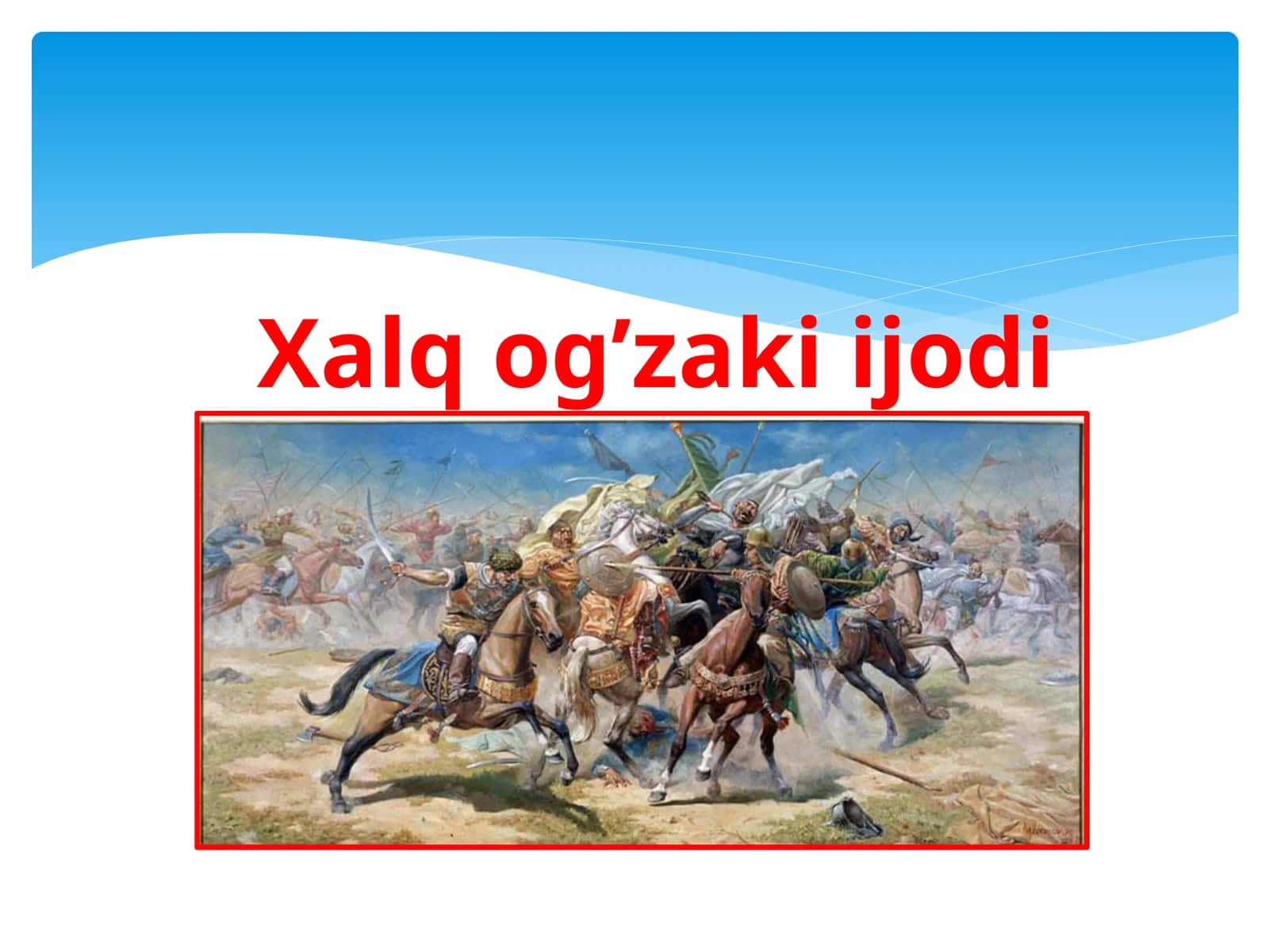 Xalq og’zaki ijodi 1