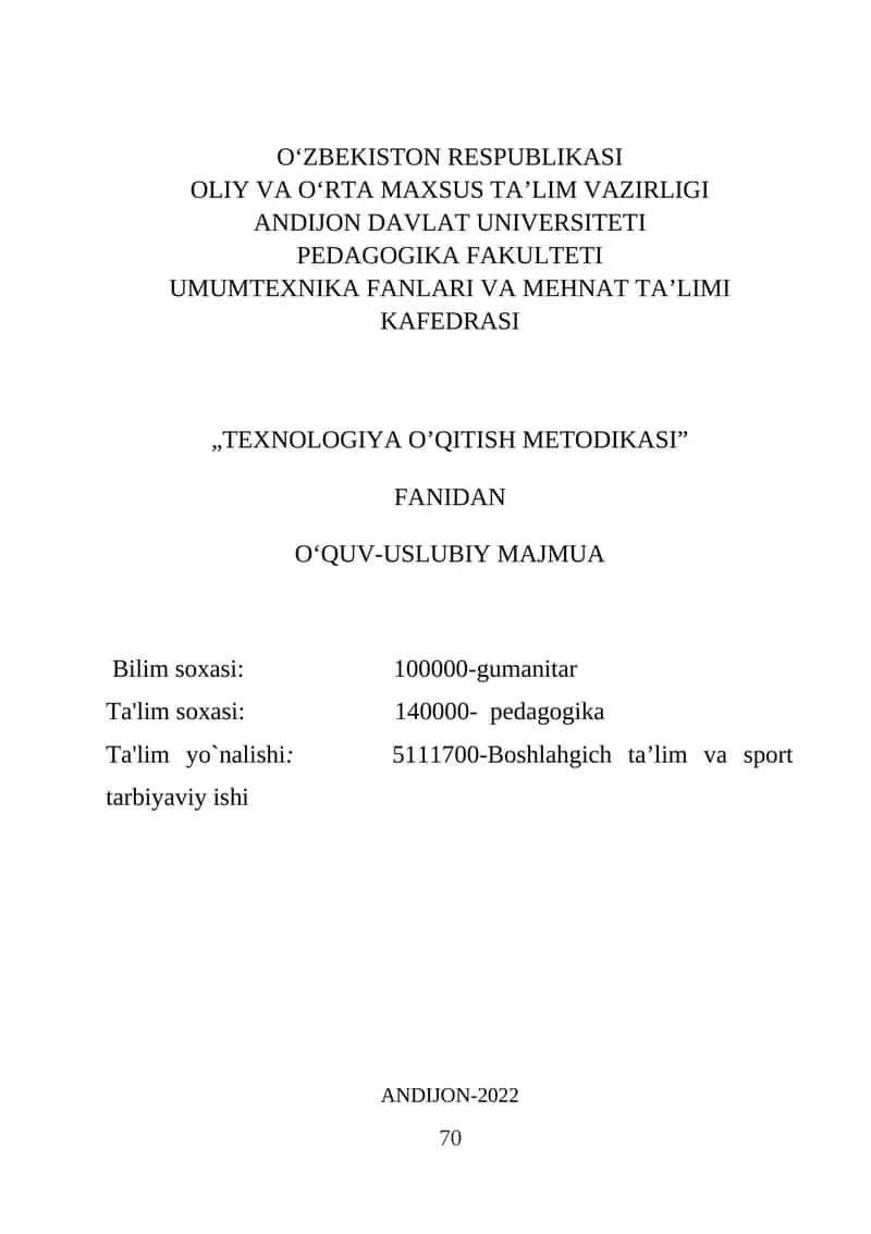 Mustaqil ish topshiriqlari 1