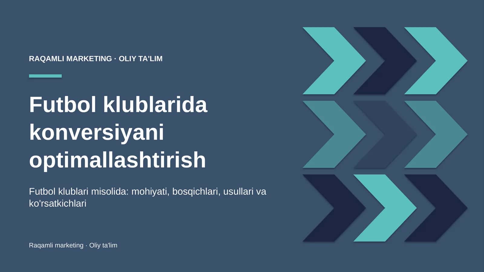Futbol klublarida konversiyani optimallashtirish 1