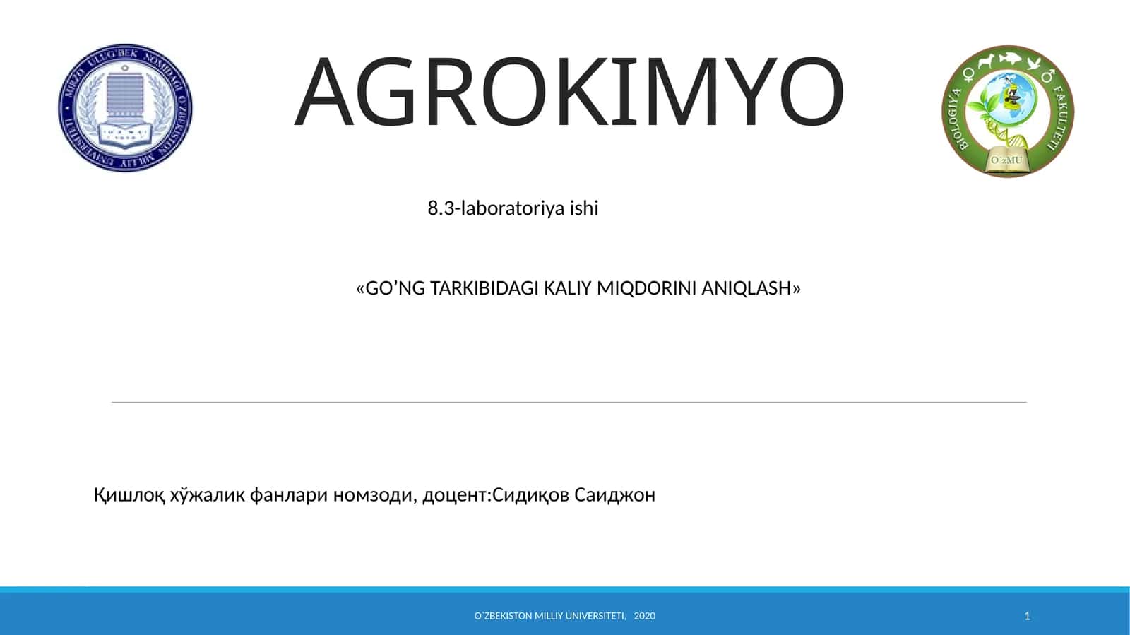 AGROKIMYO 1
