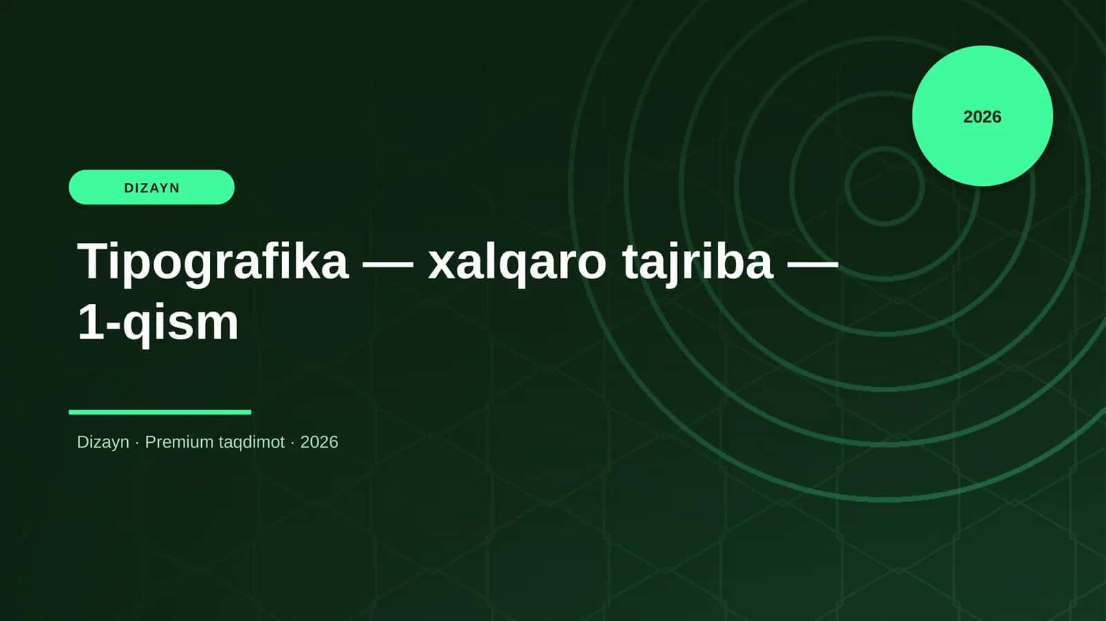 Tipografika — xalqaro tajriba — 1-qism 1