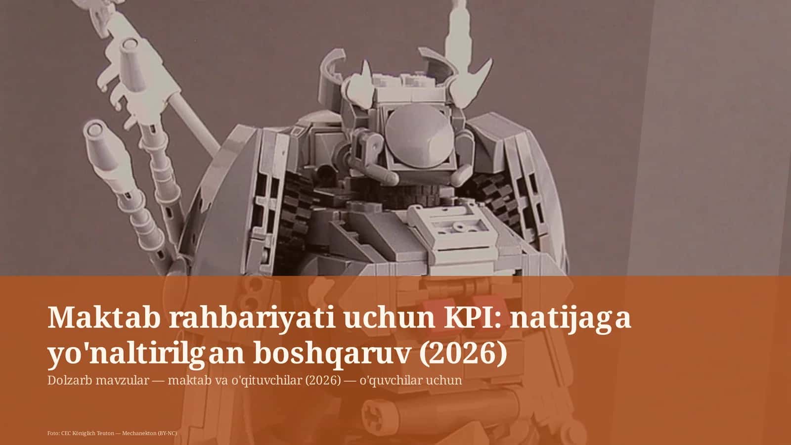 Maktab rahbariyati uchun KPI: natijaga yo'naltirilgan boshqaruv (2026) 1
